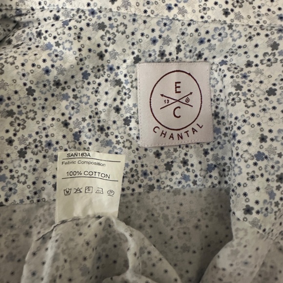 EC Chantal Custom Long Sleeve Shirt 16 neck 21" armpit to armpit - Picture 5 of 5